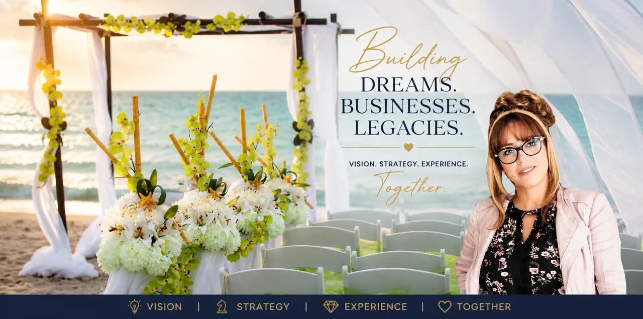 beach wedding by carmen ballering